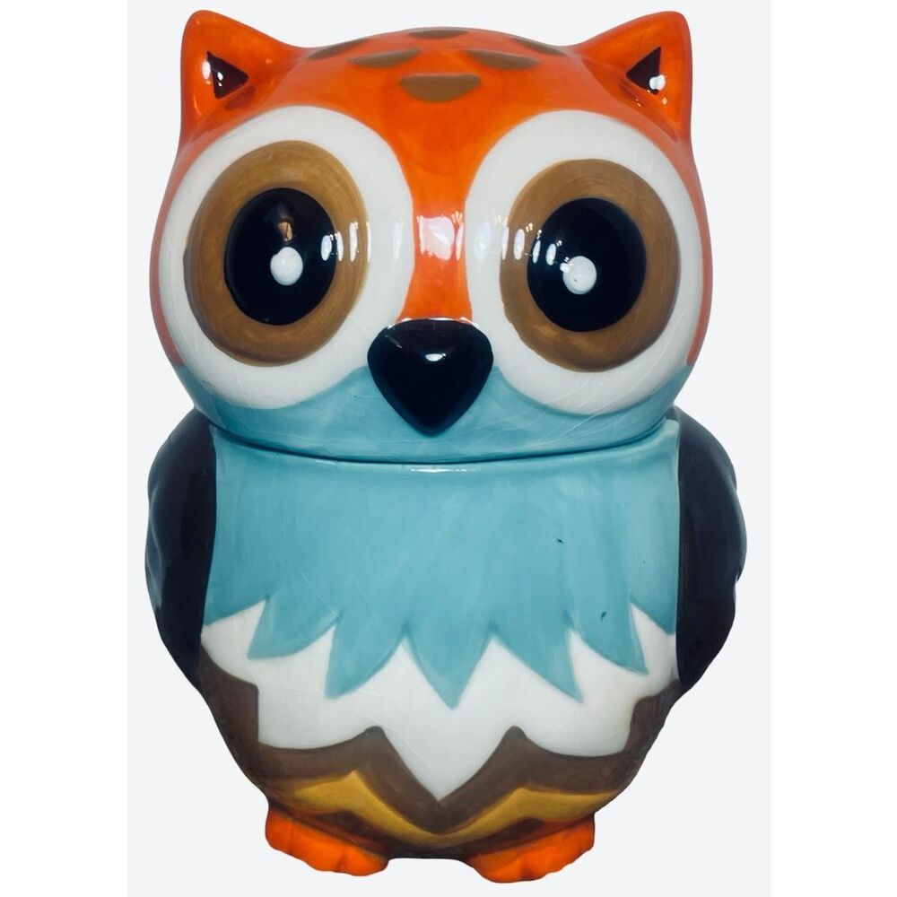 Retro Ceramic Owl Cookie Jar